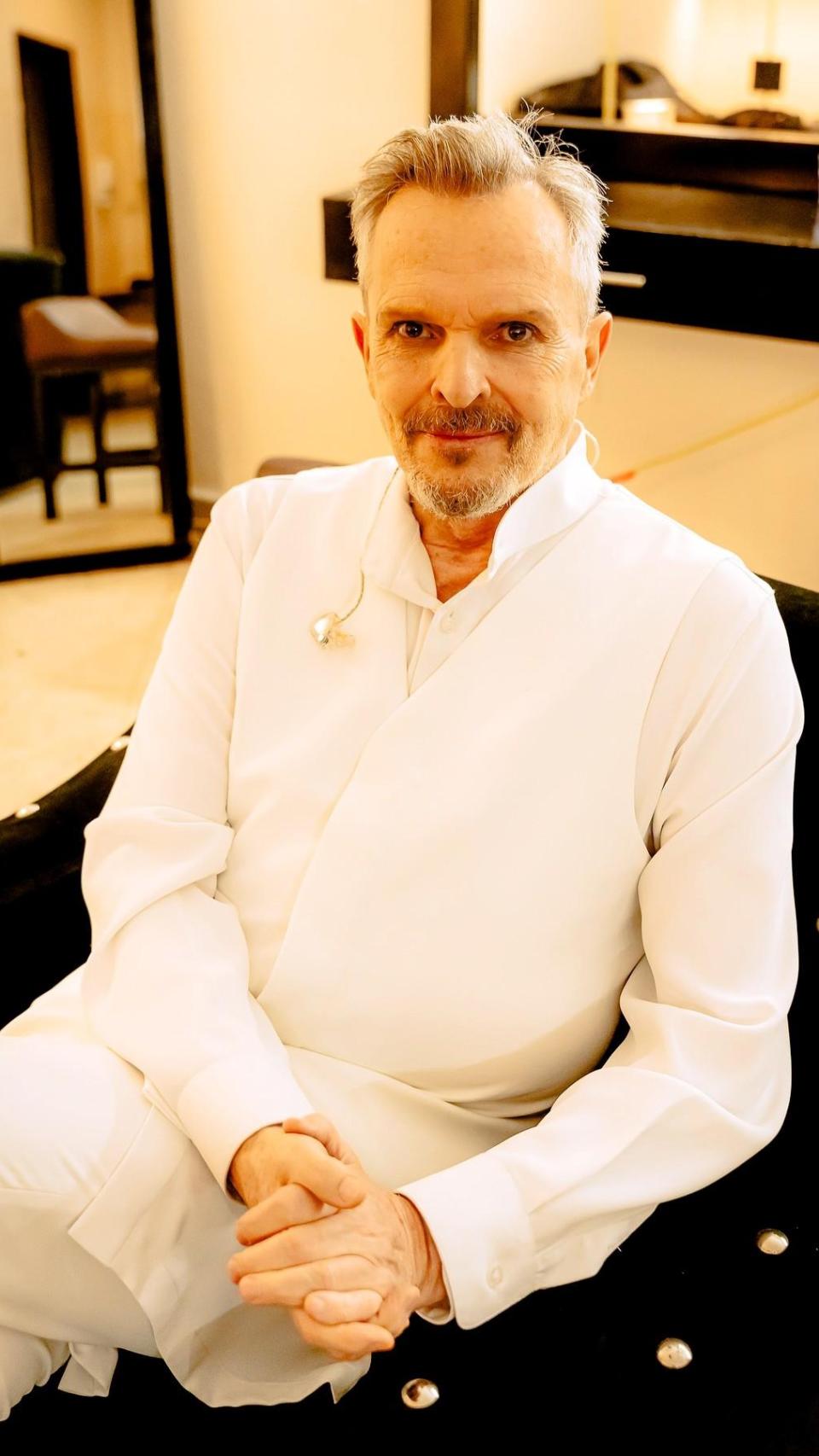 Miguel Bosé, en una imagen de sus redes sociales.