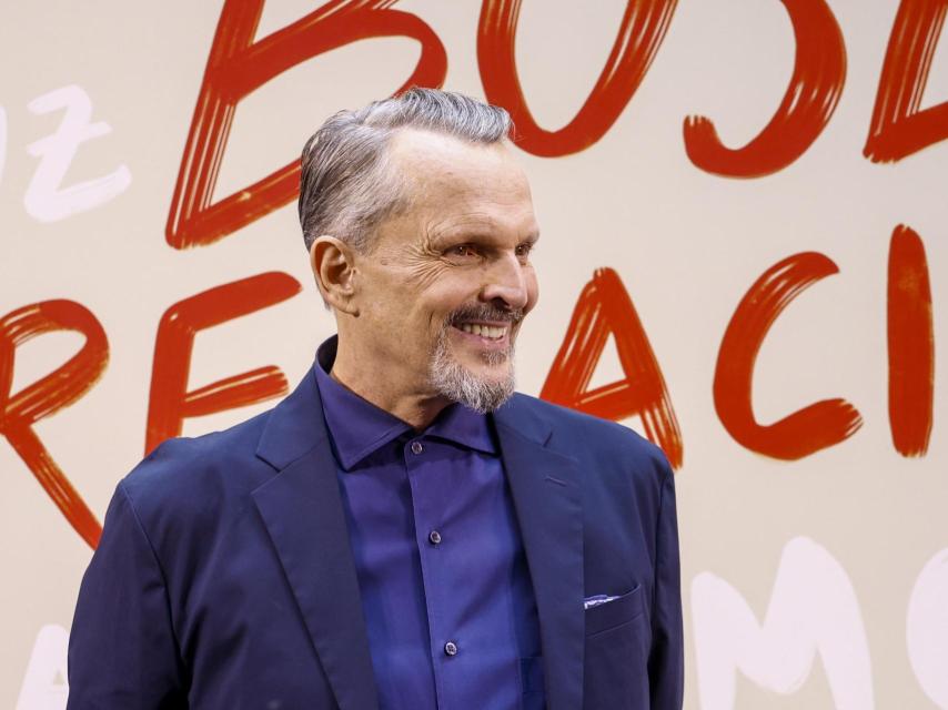 El cantante Miguel Bosé, captado en Vitoria, en 2023.