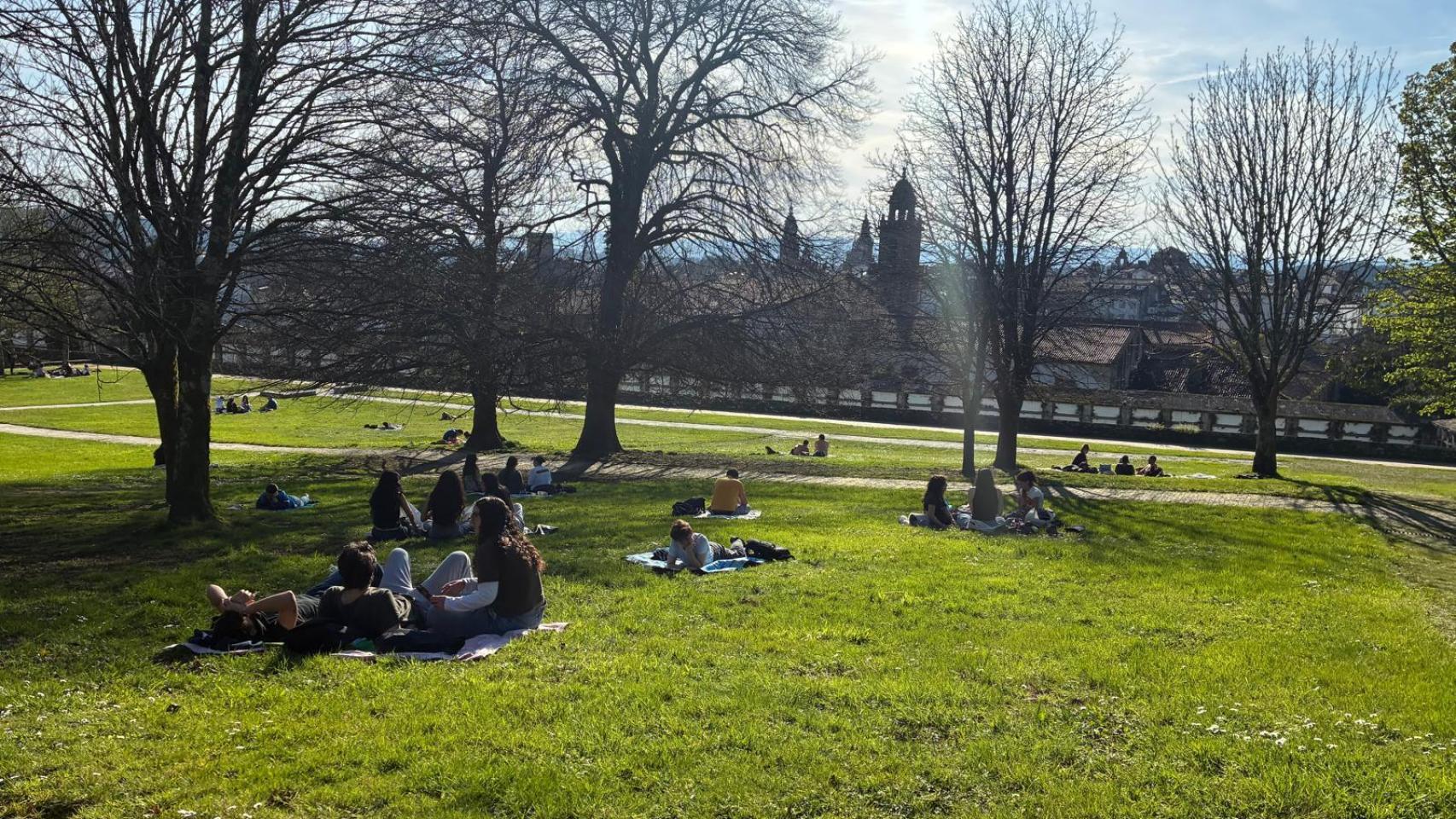 El Parque de Bonaval de Santiago esta tarde