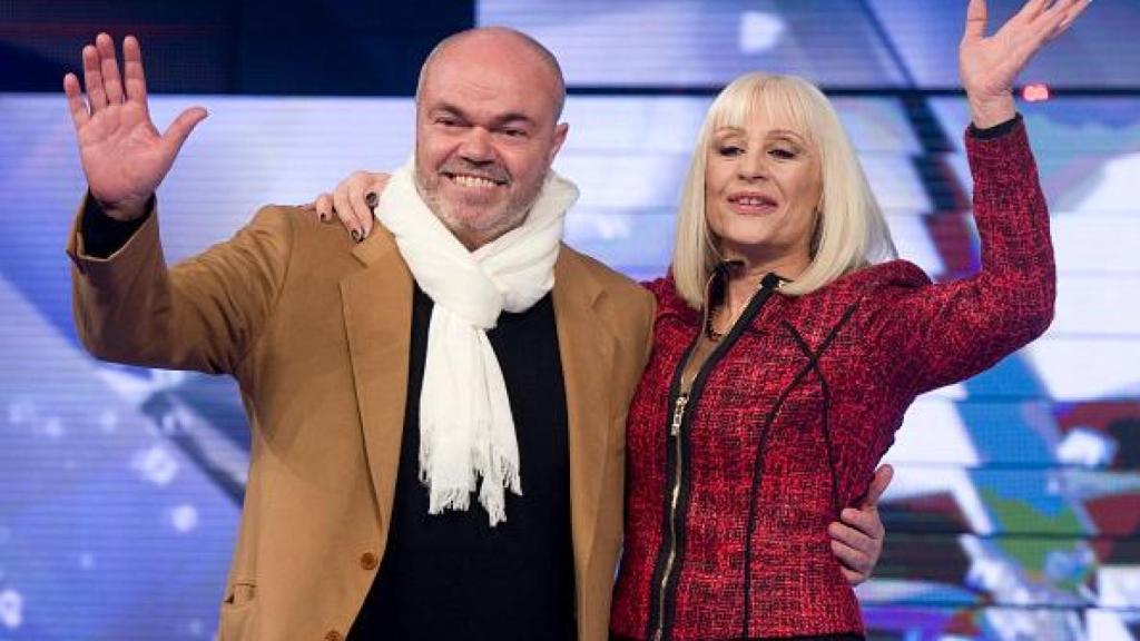 La diva italiana con Sergio Japino.