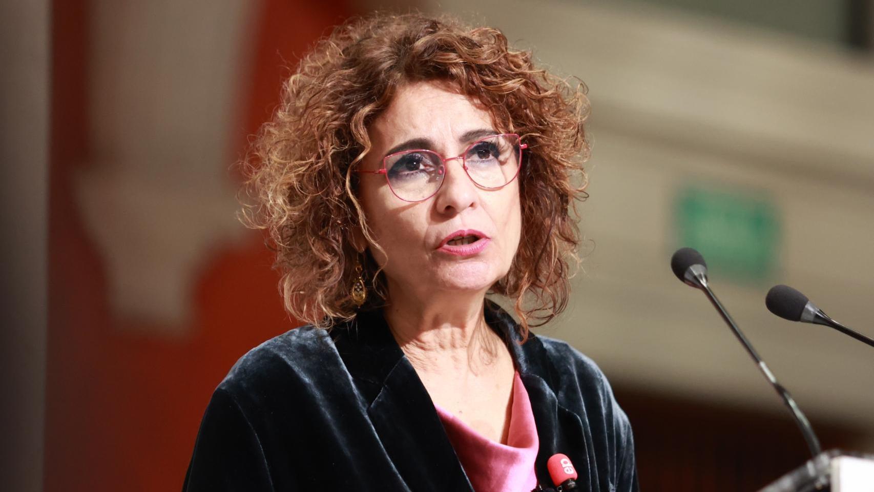 La vicepresidenta primera del Gobierno y ministra de Hacienda, María Jesús Montero.
