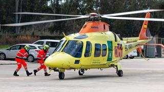 Helicóptero del 061.
