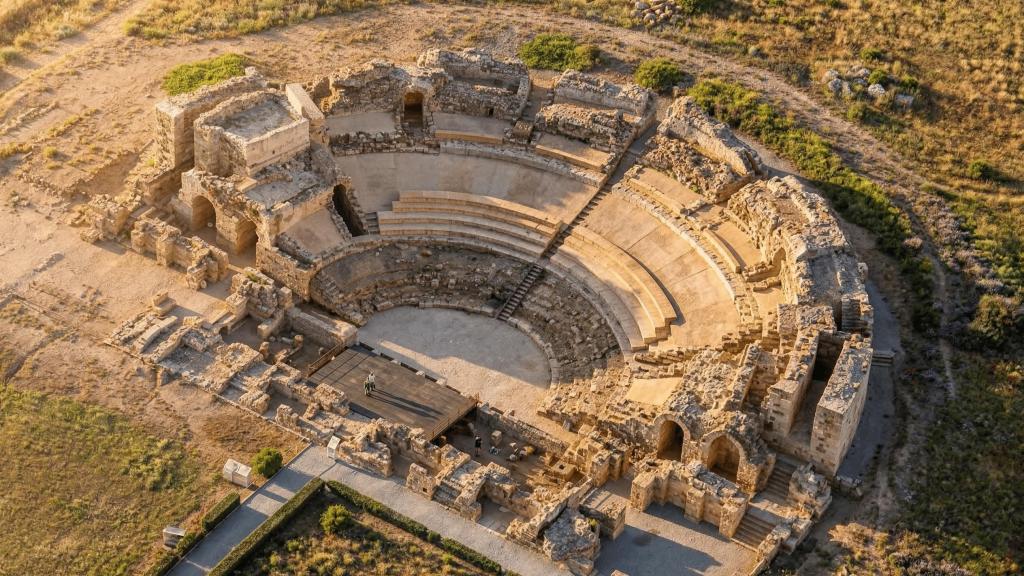 El teatro romano de Baelo Claudia, en Tarifa (Cádiz)