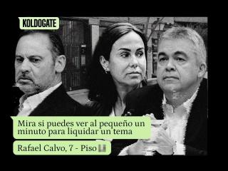 José Luis Ábalos, Isabel Pardo de Vera y Santos Cerdán, junto a mensajes del KoldoGate