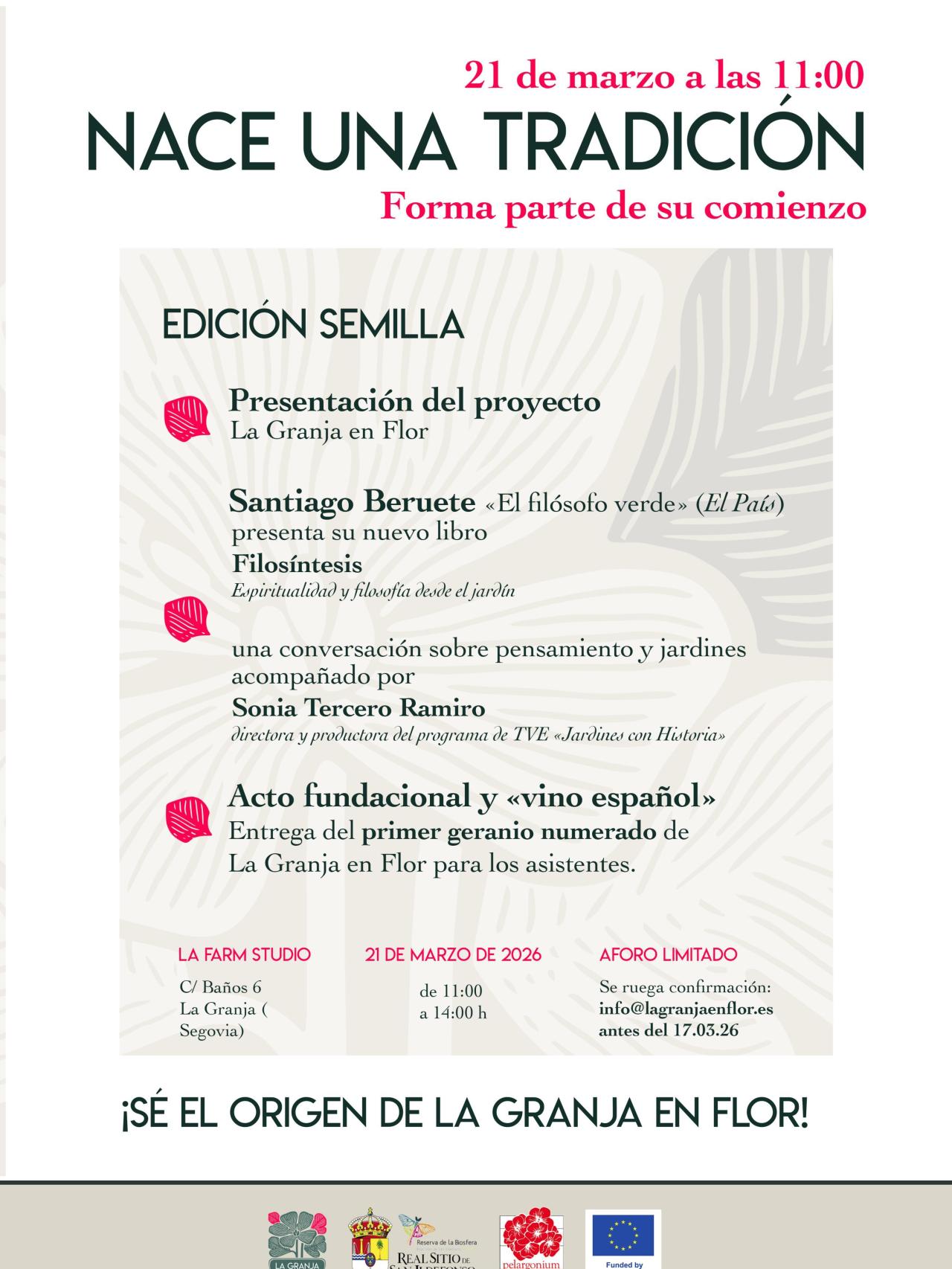 Cartel de la presentación