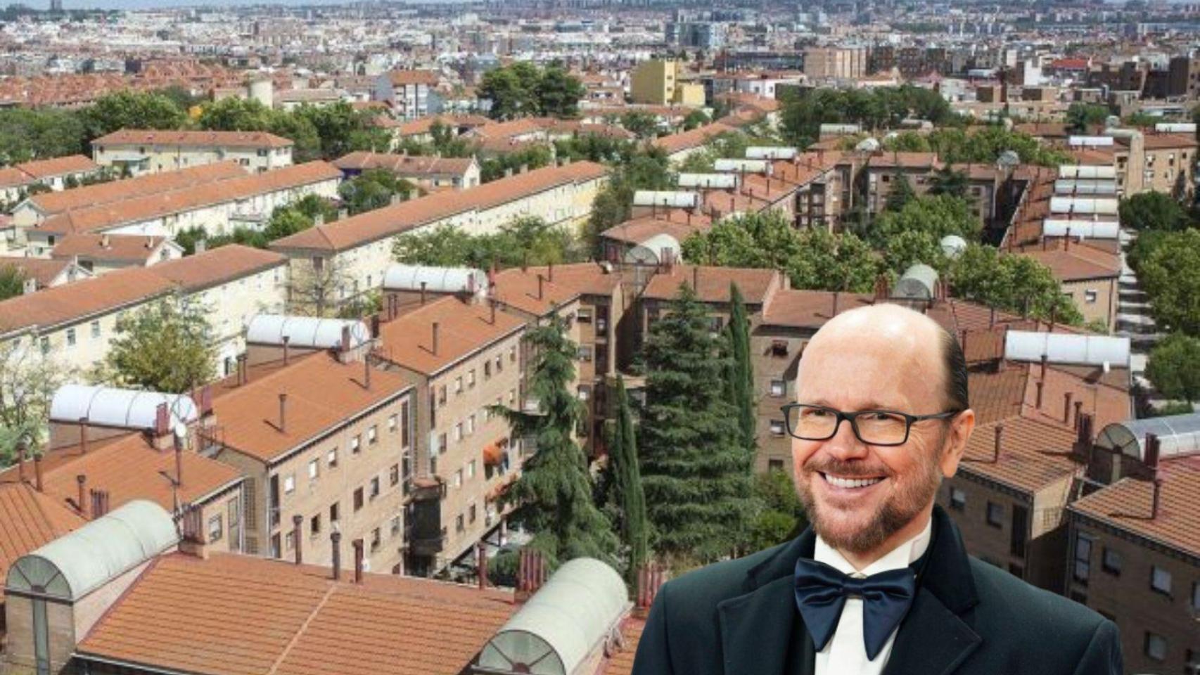 Santiago Segura y el barrio donde nació en un montaje de BLUPER