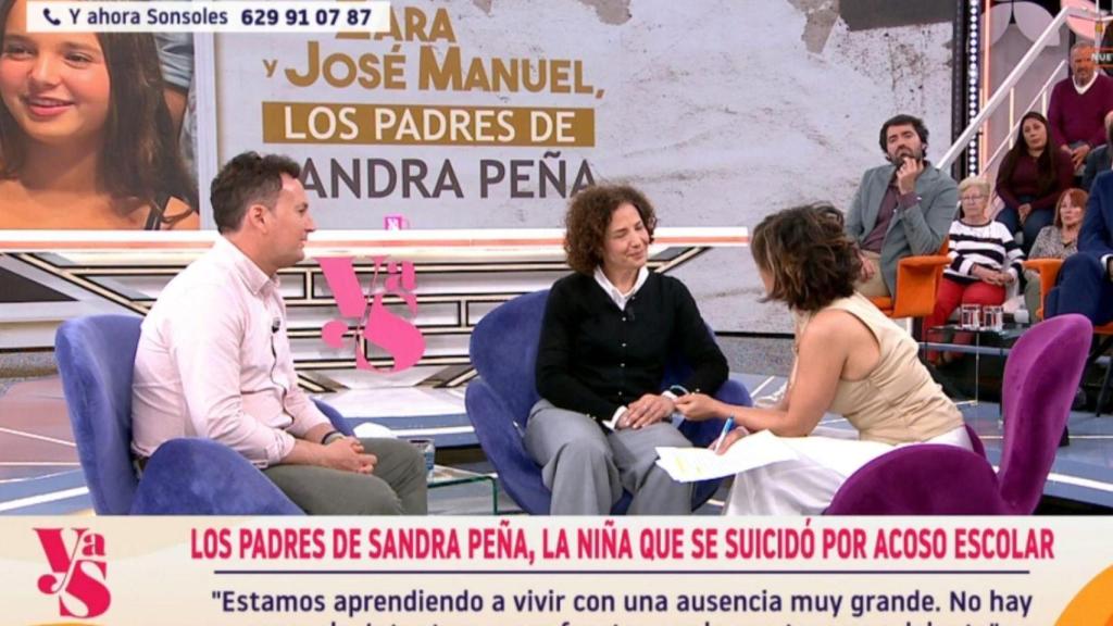 Los padres de Sandra Peña y Sonsoles Ónega en el programa 'Y ahora Sonsoles'