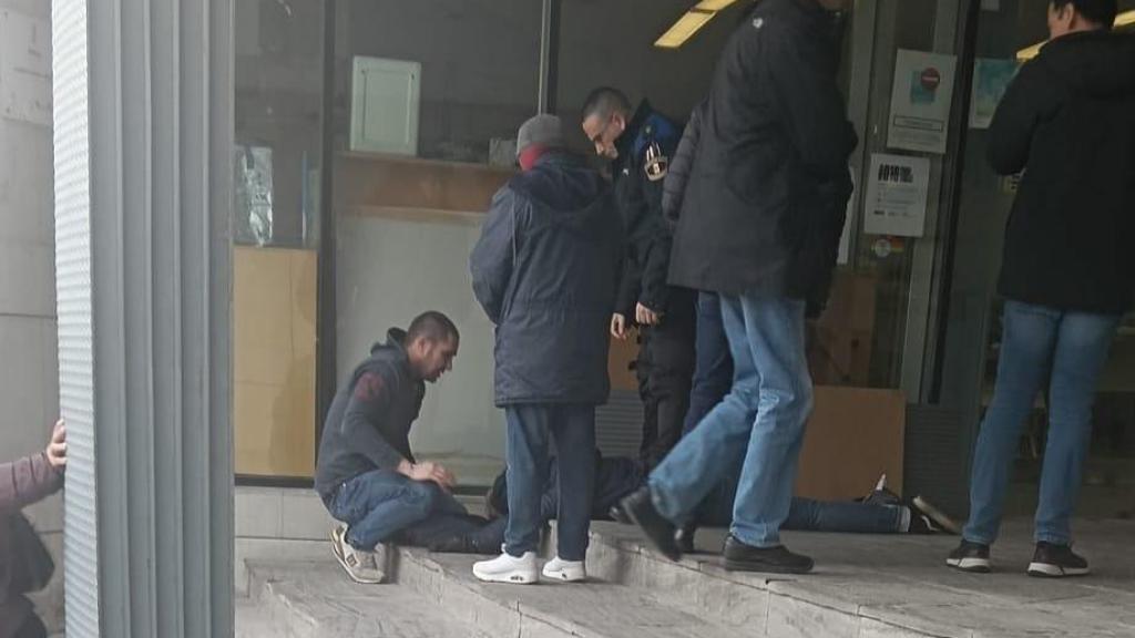 Jorge en el momento del síncope por el que tuvieron que hospitalizarle.