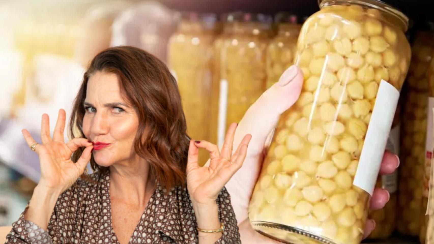 Samantha Vallejo-Nágera y su receta más ricas de los garbanzos de bote.