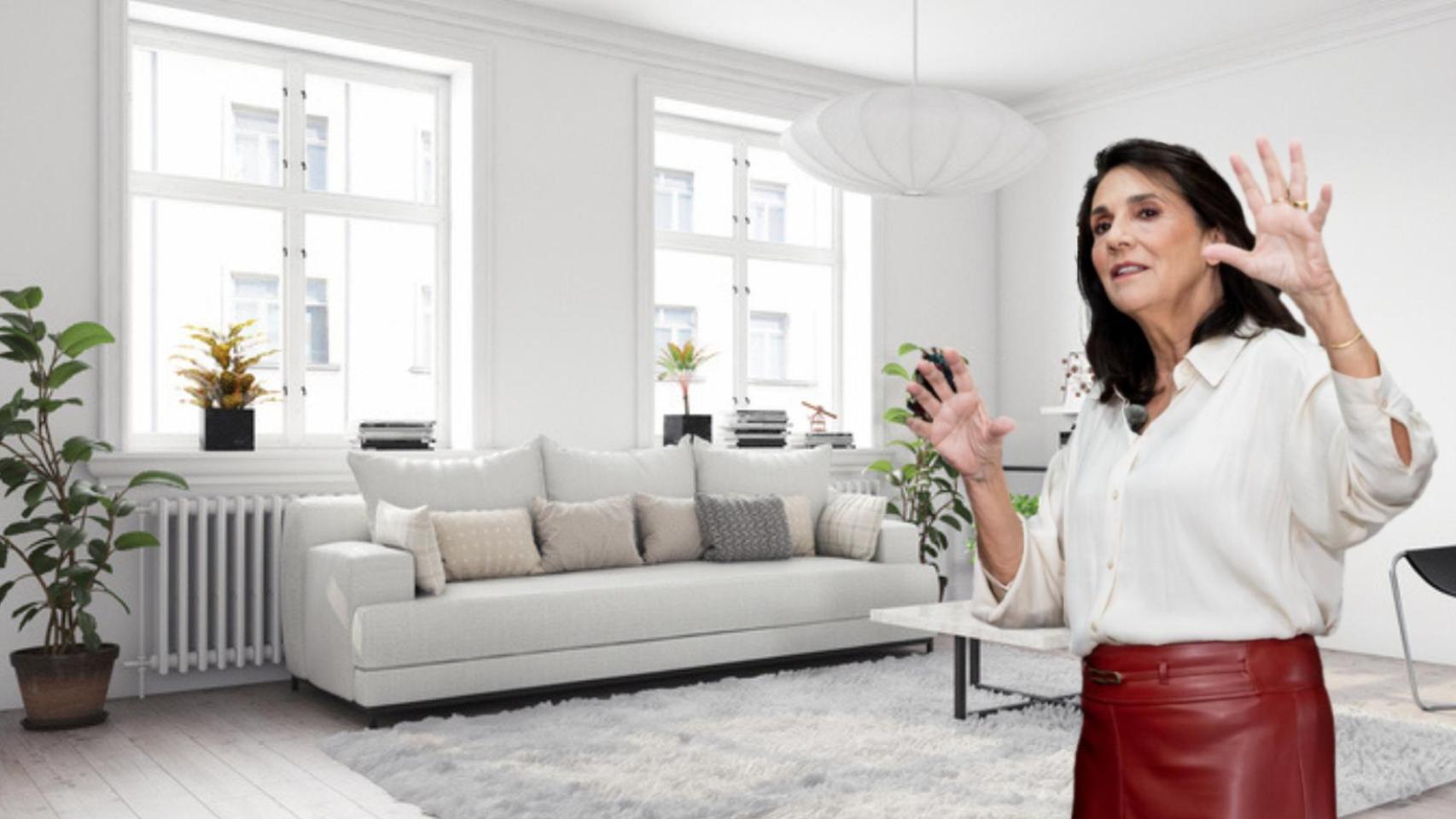 Marta Riopérez, diseñadora de interiores, sobre pintar una casa pequeña de blanco.