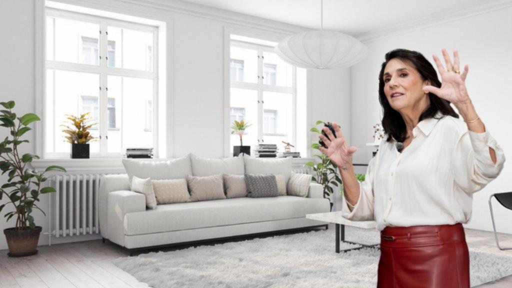 Marta Riopérez, diseñadora de interiores, sobre pintar una casa pequeña de blanco.