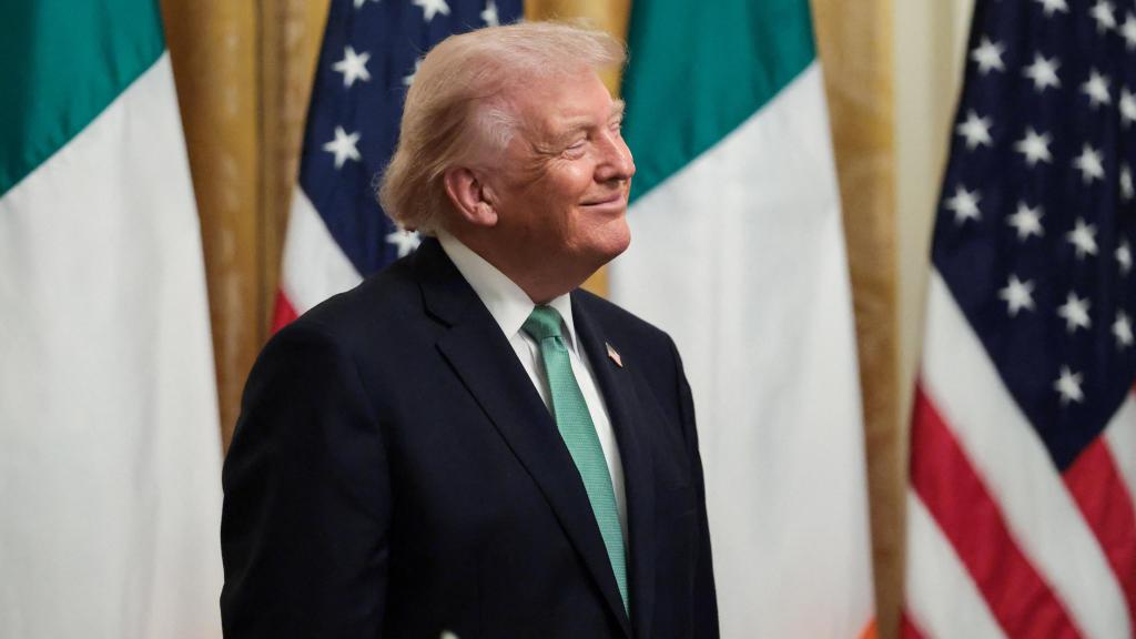 Donald Trump this Tuesday at the White House.