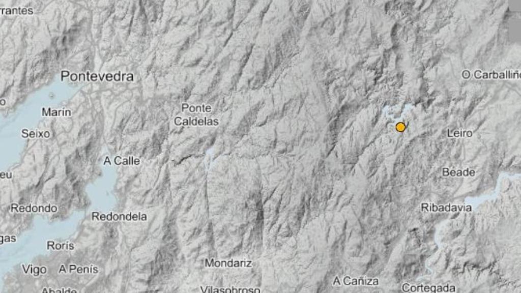 Avión (Ourense) registra un terremoto de 2,4 grados de magnitud