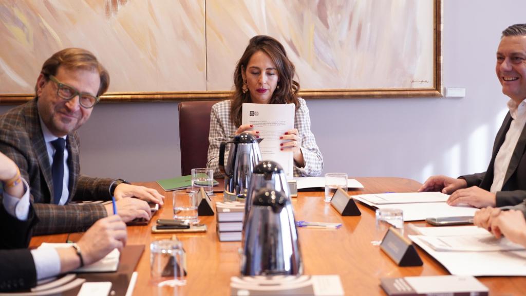 La presidenta de las Cortes, María Navarro, este miércoles en el Parlamento autonómico