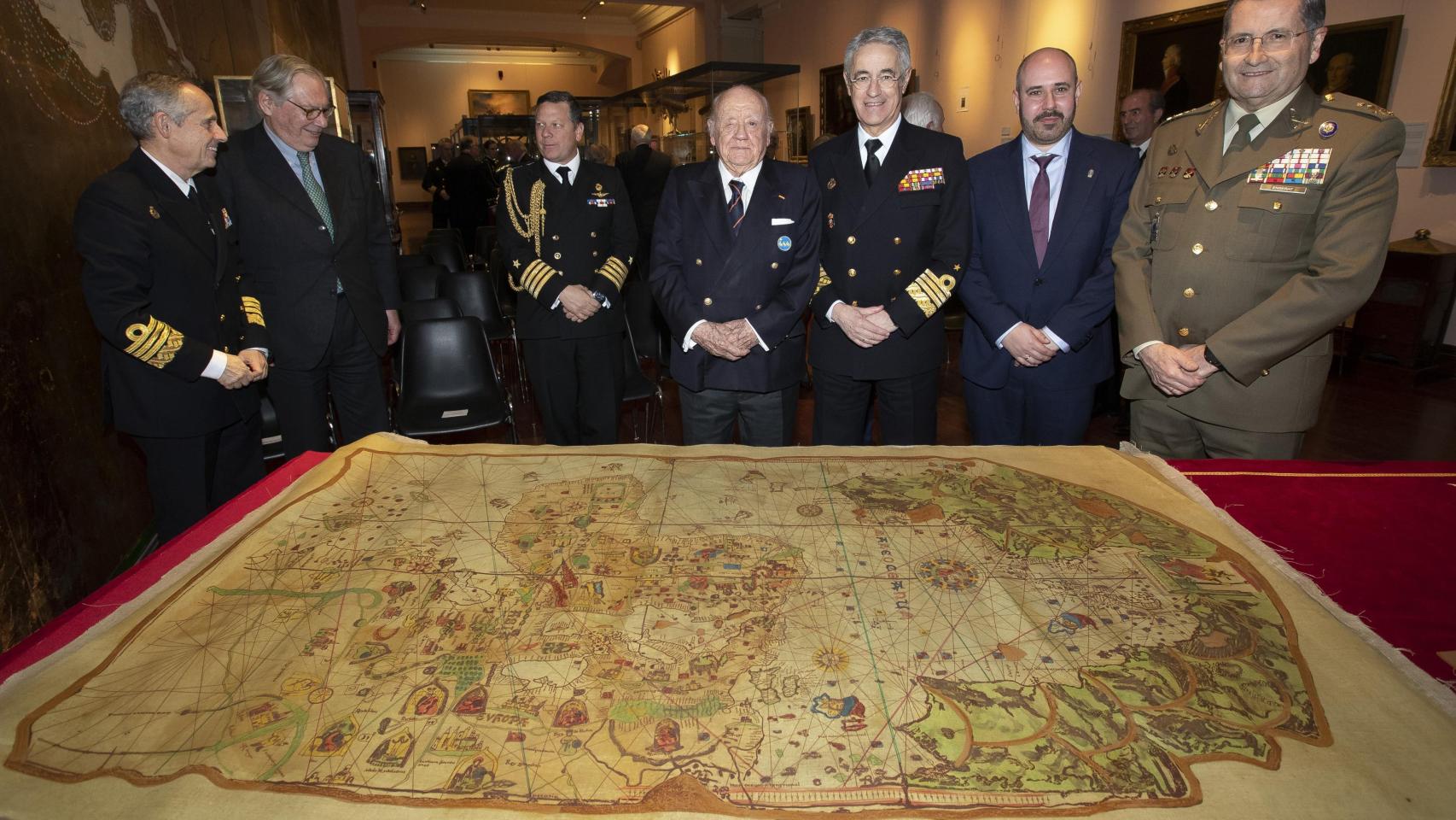 A Coruña recibe una de las copias de uno de los mapas más antiguos de América