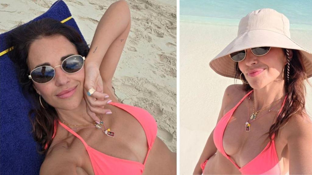 Paula Echevarríae, con joyas de Temu, en sus redes sociales.