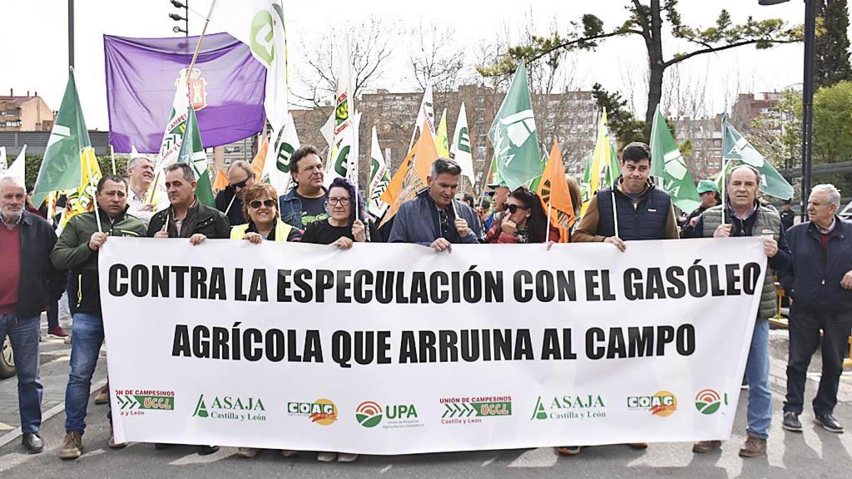 Imagen de la concentración del campo en Valladolid.