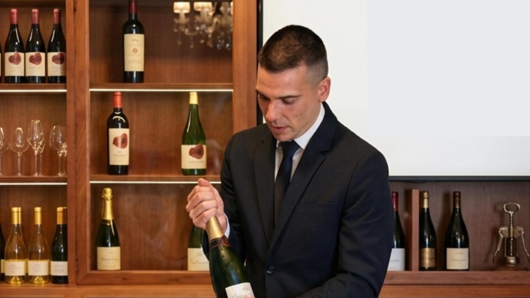 Diego Ortega Guijarro, mejor sumiller de Castilla-La Mancha.