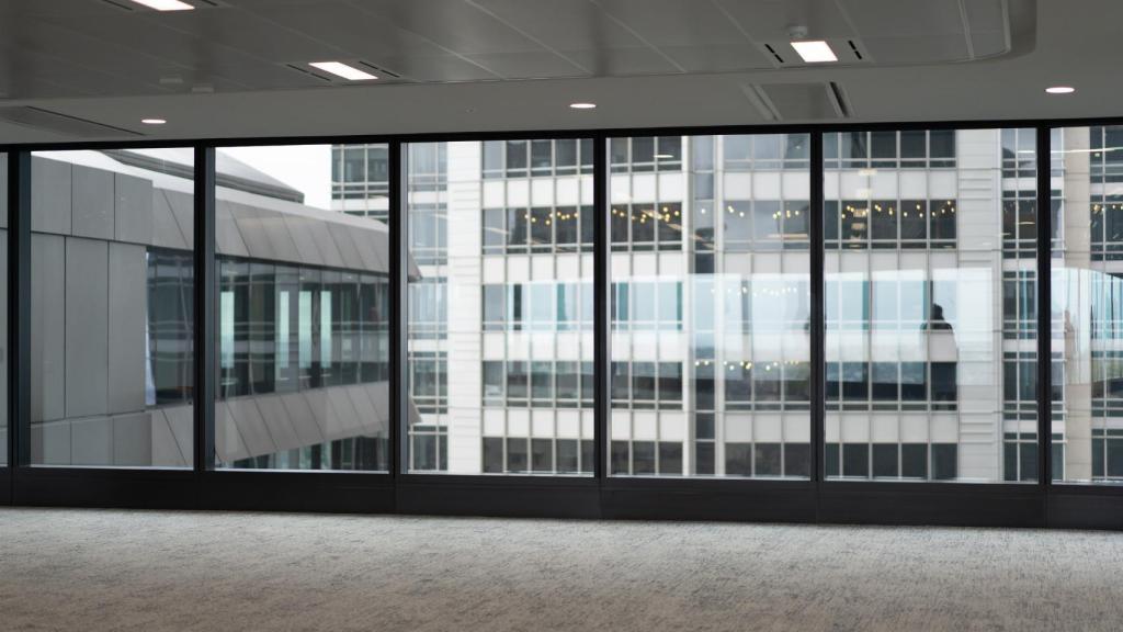 El interior de un edificio.