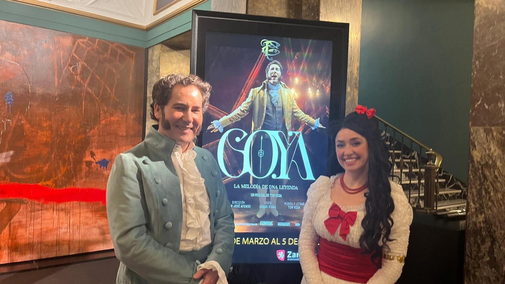 Javier Godino en el papel de Goya y Erika Bleda en el de la Duquesa de Alba.