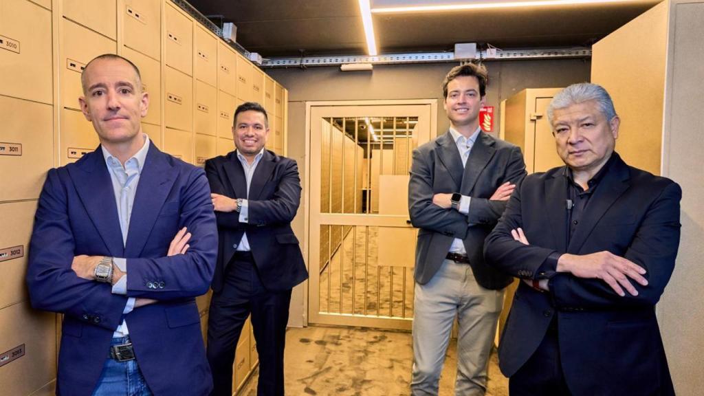Brian Lavio, presidente del Centro de Valores; Eduardo Imán, director de seguridad; Cristian Cruz, director de experiencia del cliente; José María Garcia, administrador & Chief Legal Officer.