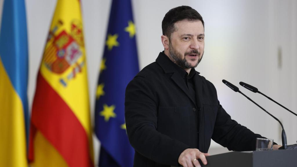 Zelenski este miércoles en el Palacio de la Moncloa.