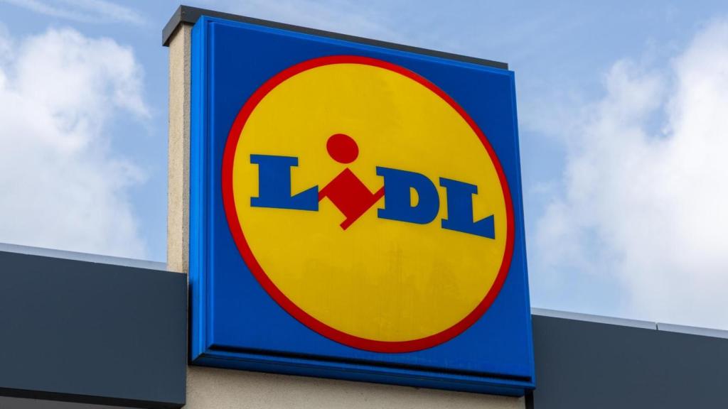Cartel de una tienda Lidl