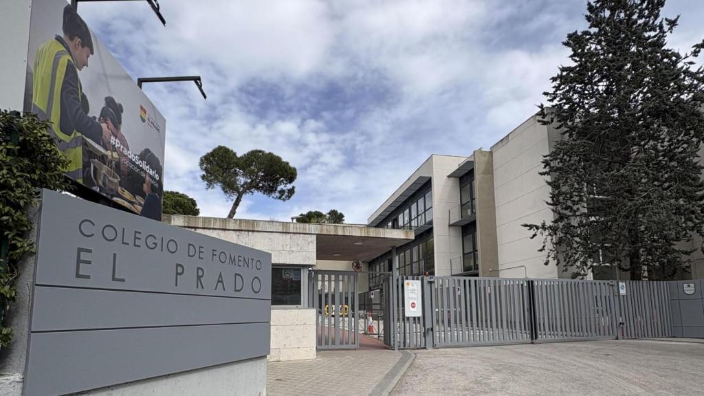 Vista del exterior del colegio El Prado de Madrid, vinculado al Opus Dei.
