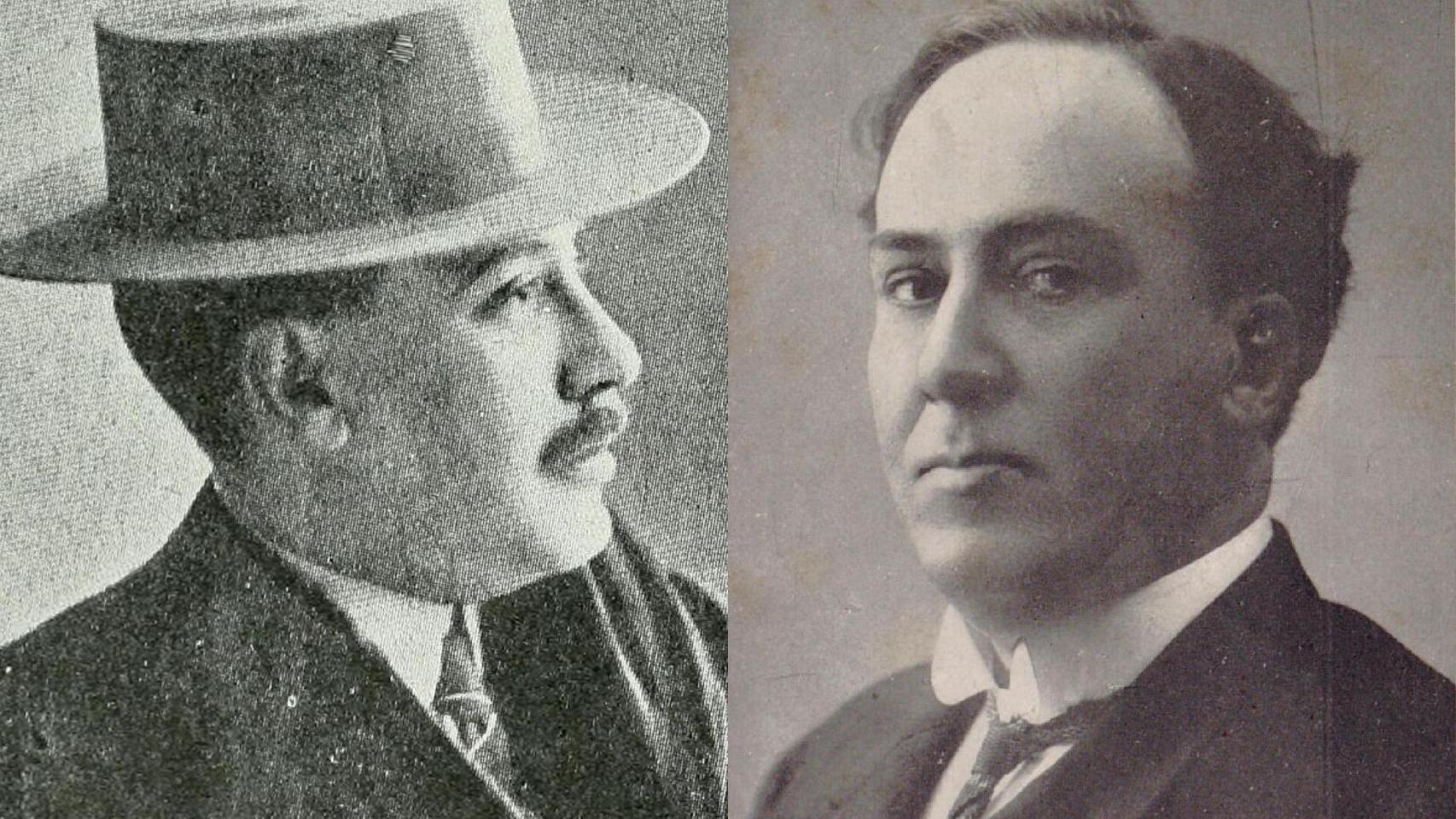 Manuel Machado (izquierda) y Antonio Machado (derecha)