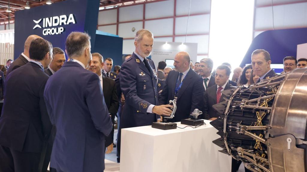 Felipe VI durante su visita a Albacete