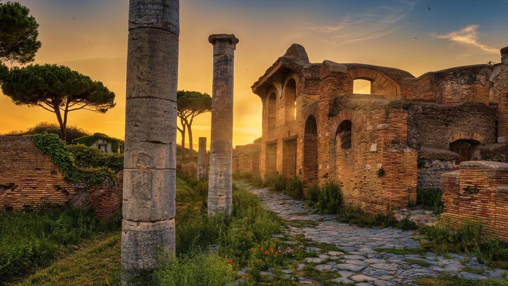 Ostia Antica, ciudad romana de Italia.
