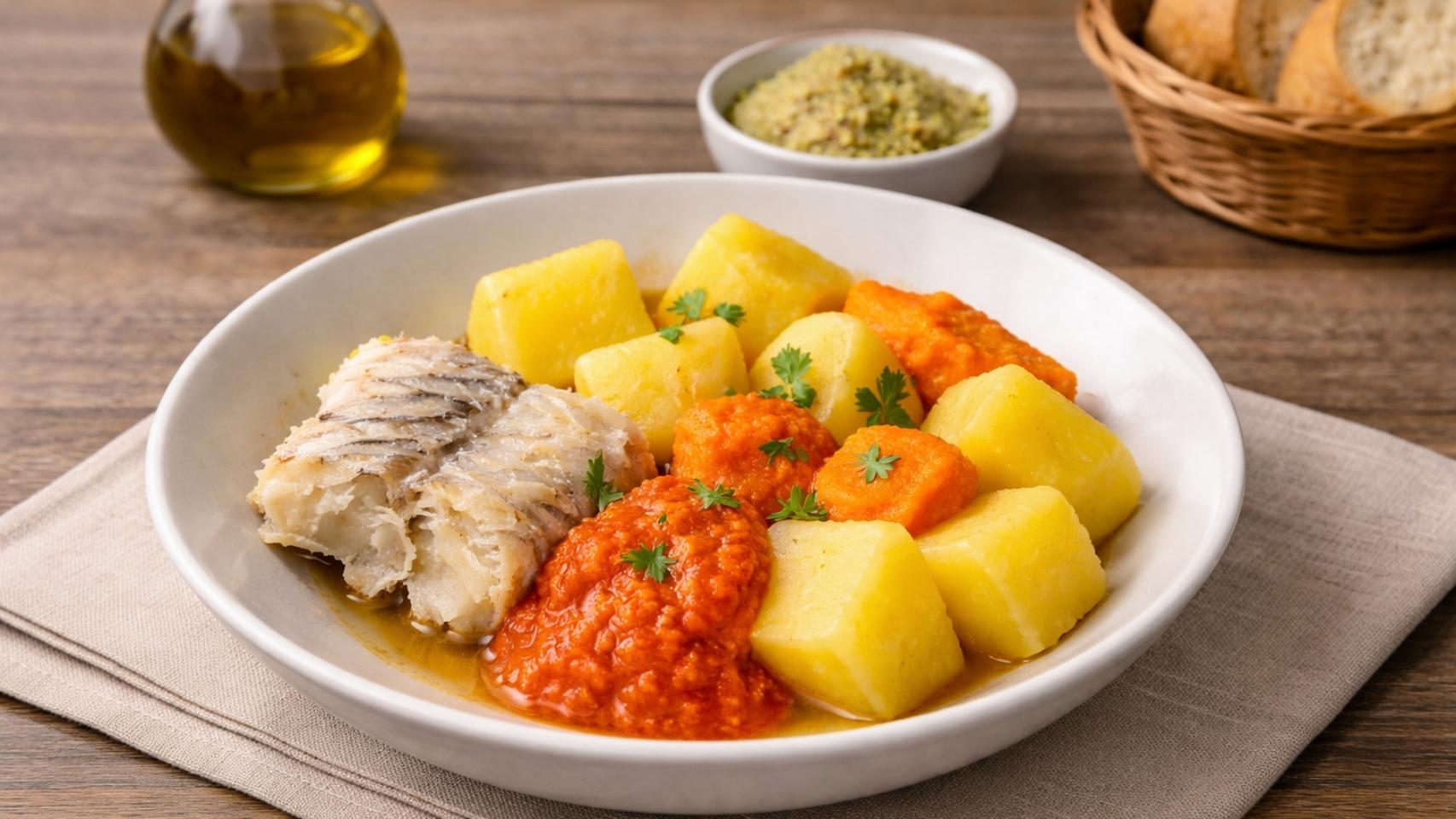 Un plato de sancocho canario