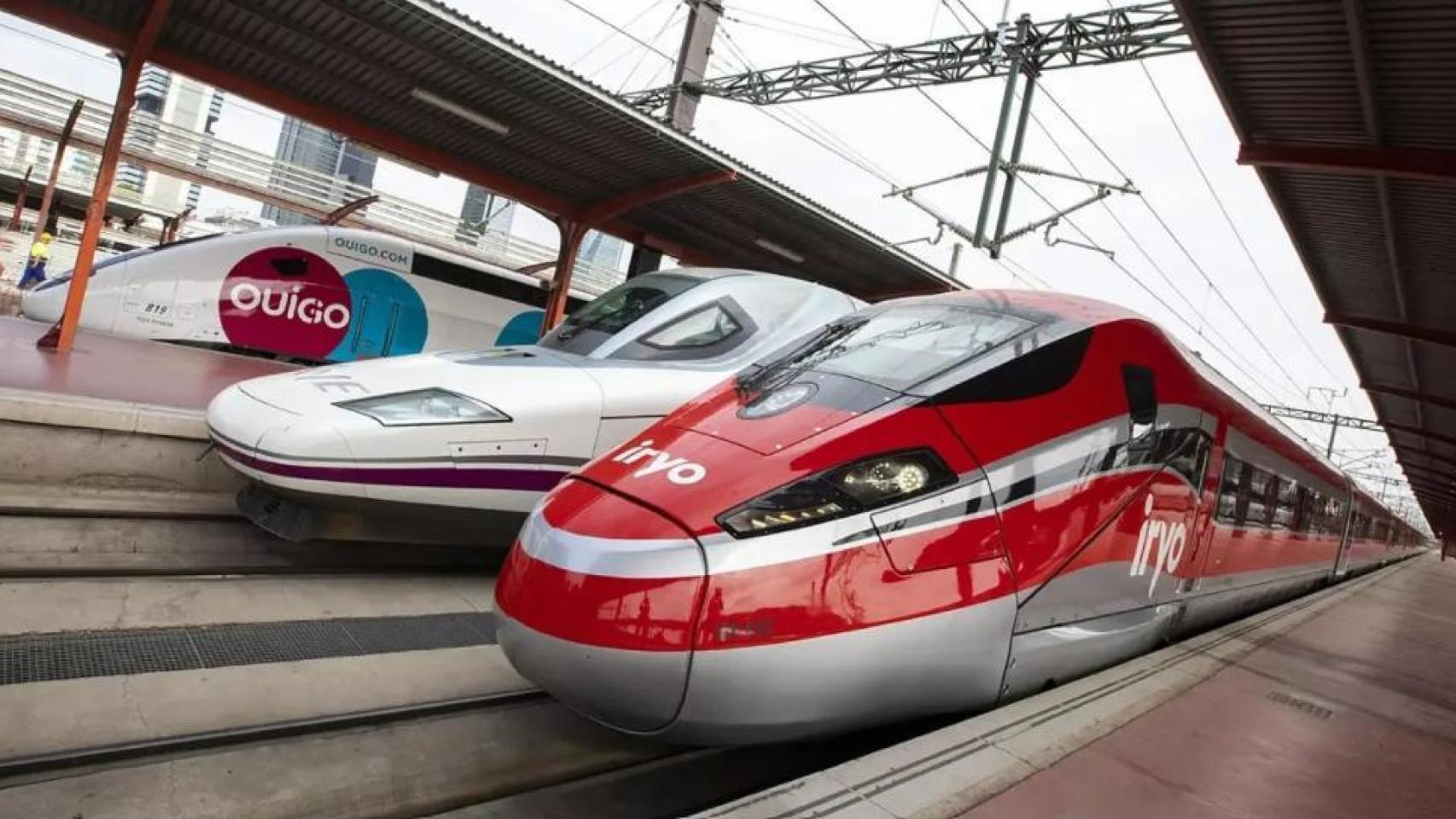 Trenes de Ouigo, Renfe e Iryo