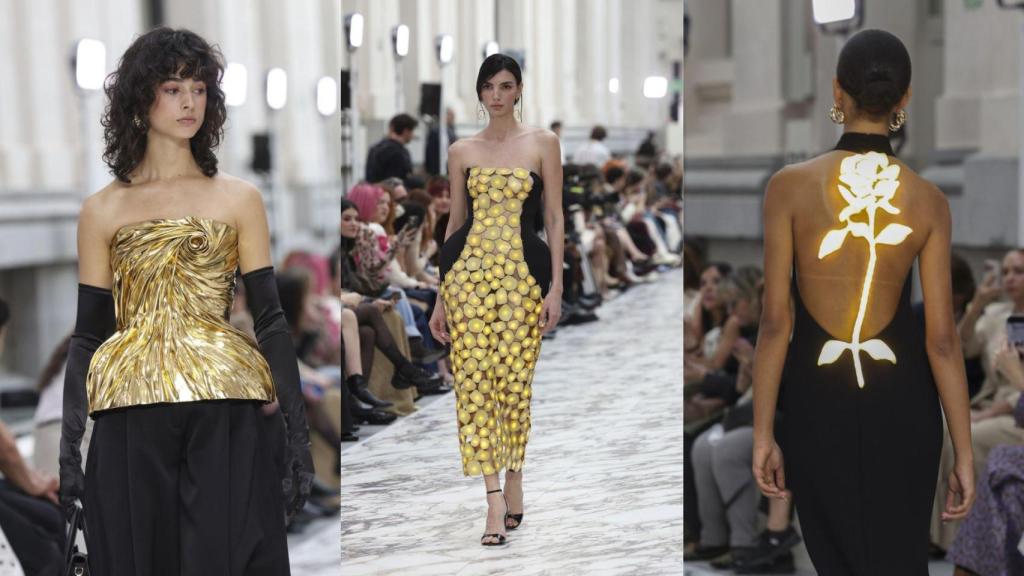 Las siluetas protagonistas del desfile.