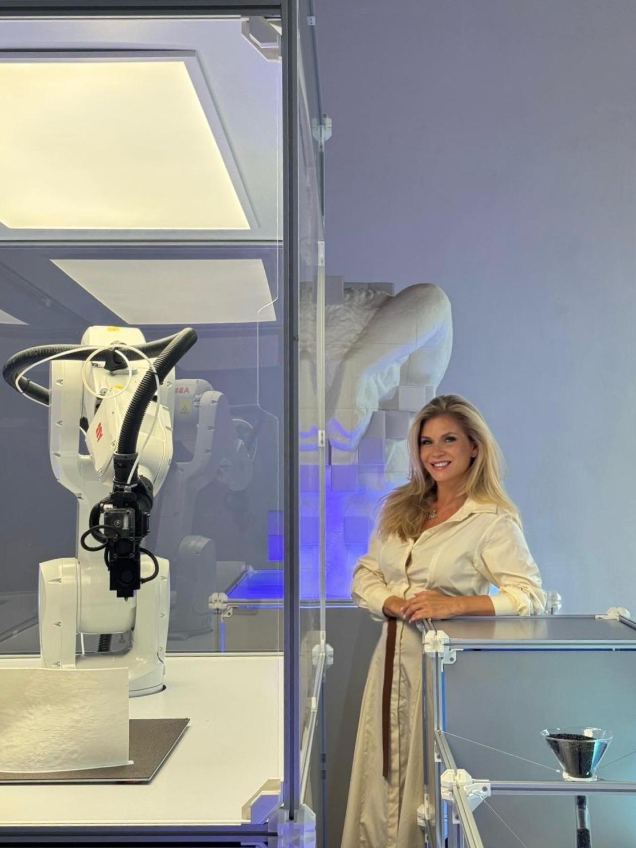 Giovanna Cicutto durante la Bienal de Arte de Venecia en 2025.
