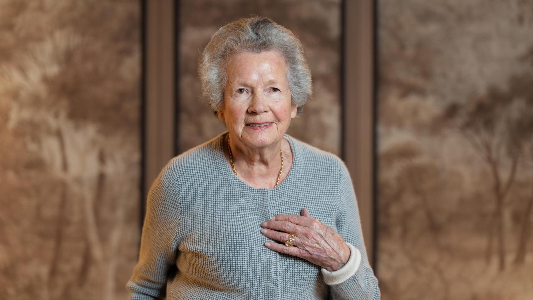 Anne-Aymone Giscard, en un posado para Magas.