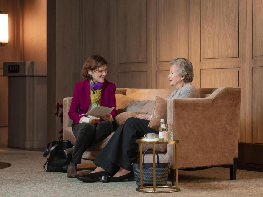 Anne-Aymone Giscard, en un momento de la entrevista-