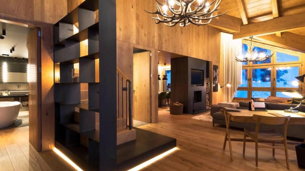 El salón-comedor de la Residencia Les Planelles.