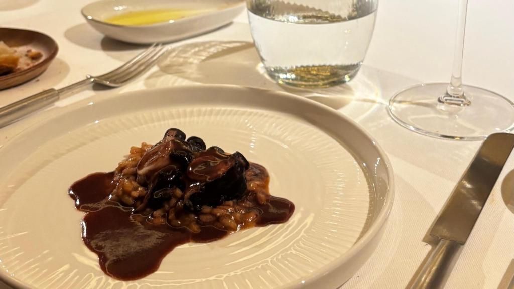 Bordalesa de pulpo con su arroz cremoso de Víctor Conus y Juanjo López.