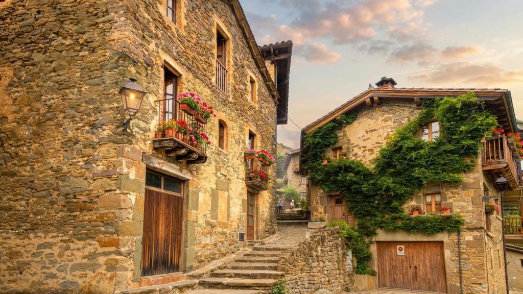 Rupit, situado en la comarca de Osona, en Barcelona.