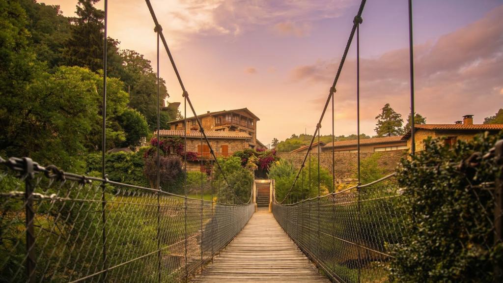 El puente colgante de Rupit, en la comarca de Osona (Barcelona).