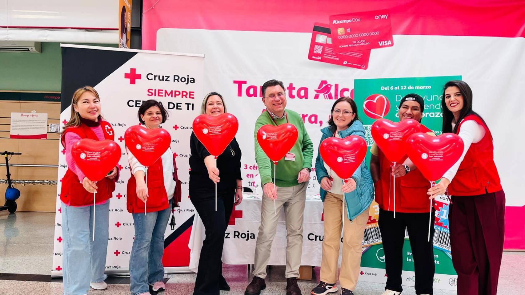 Imagen de la campaña de 'Desayunos y Meriendas Con Corazón' de Alcampo y Cruz Roja en Castilla y León