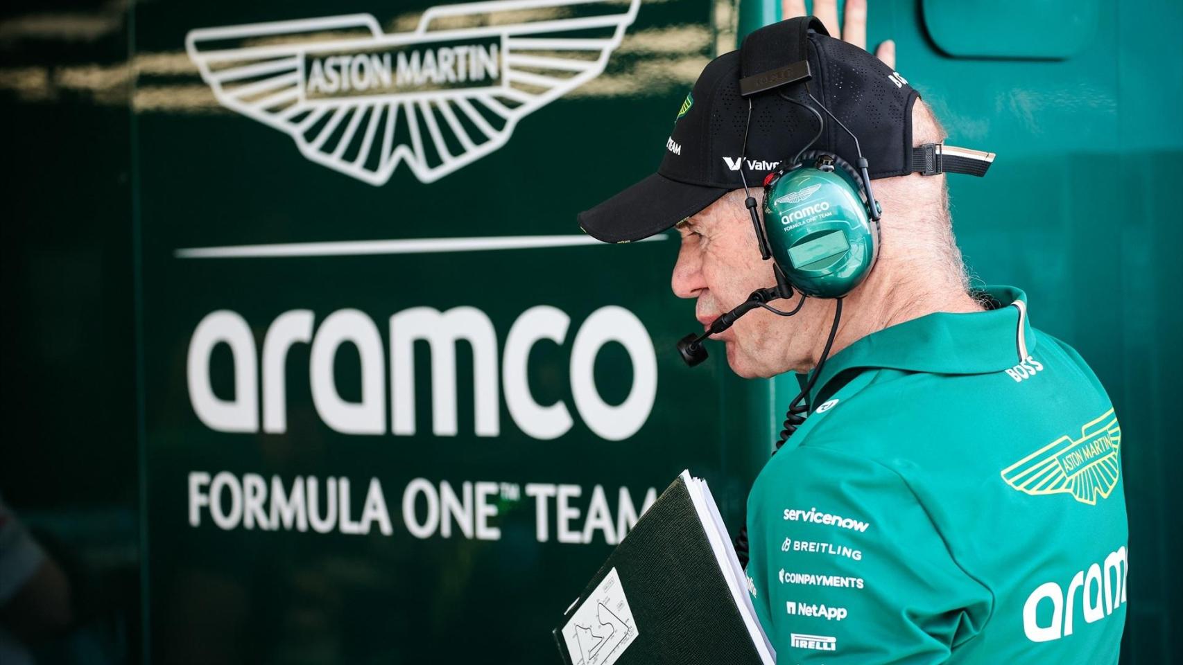 Adrian Newey, en el box de Aston Martin F1