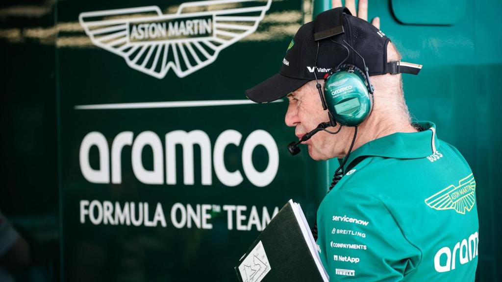 Adrian Newey, en el box de Aston Martin F1