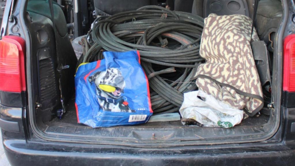 Material intervenido por la Guardia Civil.