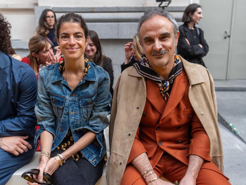 Leandra Medine junto a Lorenzo Castillo.