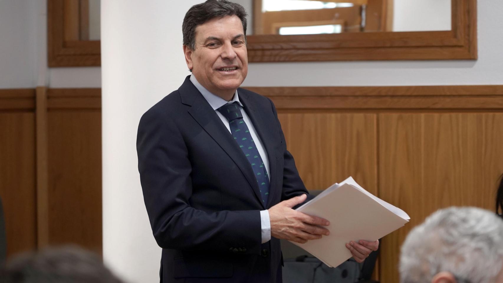 El portavoz en funciones de la Junta de Castilla y León, Carlos Fernández Carriedo.