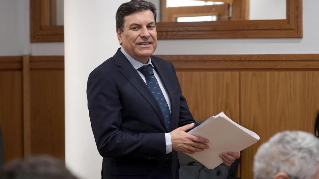 El portavoz en funciones de la Junta de Castilla y León, Carlos Fernández Carriedo.