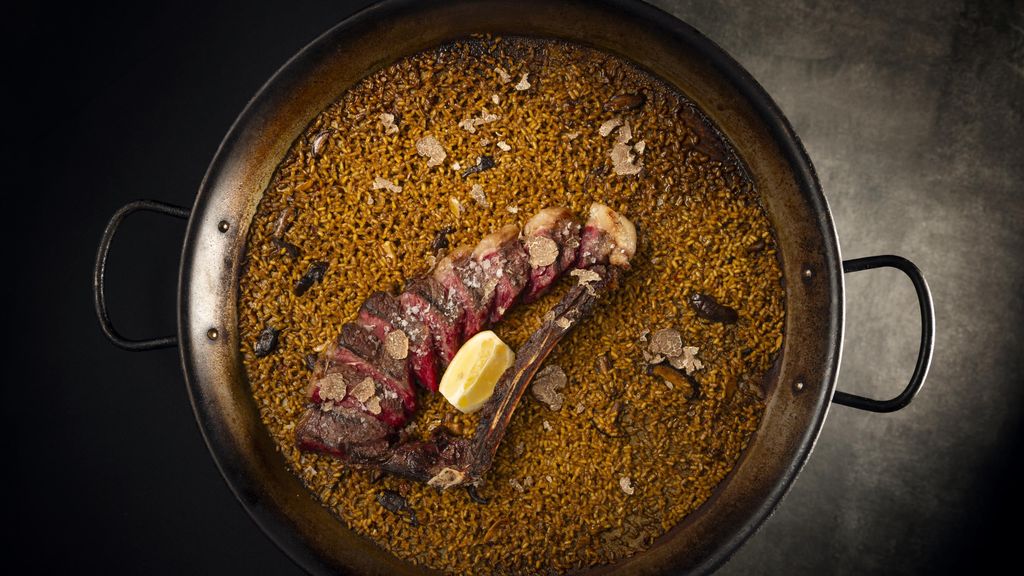 El arroz con chuletón de Ruge.