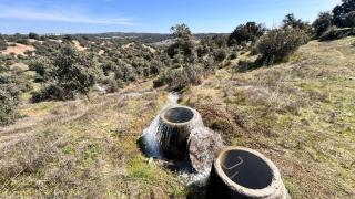 Imagen del desbordamiento de agua.